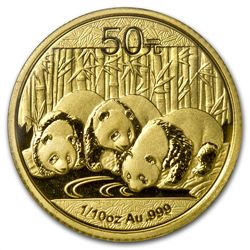 2013 1/10 oz Gold Chinese Panda (Sealed)