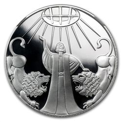 2012 Israel Daniel &amp; Lions Den Proof Silver 2 NIS P