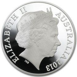 2013 1 oz Australian Proof Silver Kangaroo (Box and COA