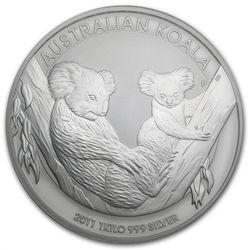 2011 1 Kilo Silver Australian Koala MS-70 NGC