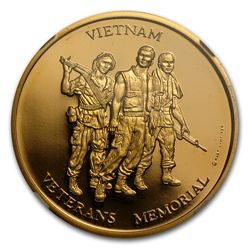 Vietnam Veterans Memorial 1/2 oz Gold Medal NGC PF-69 U