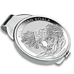 2014 1 oz Silver Koala Money Clip (Sterling Silver Poli
