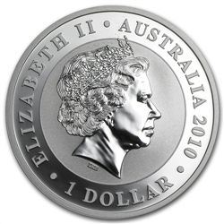 2010 1 oz Gilded Silver Australian Koala Coin (w/Box &a