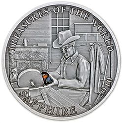 Palau Silver Proof $5 Treasures of the World - 2 Coin S