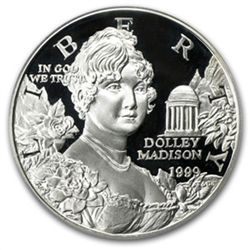 1999-P Dolley Madison $1 Silver Commemorative - PR-70 D