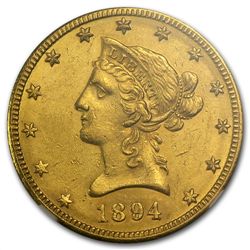 1894-O $10 Liberty Gold Eagle - AU-58 NGC