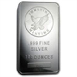 100 oz Sunshine Silver Bar .999 Fine (V2) First - 100 b