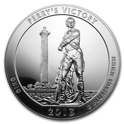 2013 5 oz Silver ATB Perry's Victory and Peace Park, Oh