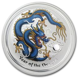 2012 1 oz Silver Blue Dragon (ANDA Sydney Coin Show Spe