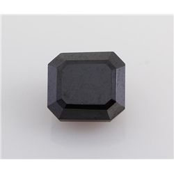 Moissanite Black Diamond Emerald Cut 5.91 ct, 8.98x10.1