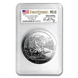 2011 5 oz Silver ATB Olympic MS-69 DMPL FS Edmund Moy P