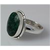 Image 2 : EMARALD BERYL 25.73CTW STERLING SILVER RING