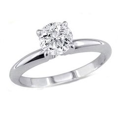 0.60 ct Round cut Diamond Solitaire Ring, G-H, VS