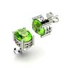 Image 1 : Peridot 2.70ctw Earring 14kt White Gold
