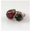 Image 2 : Natural Stone Statement Victorian Design Ring