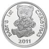 Image 1 : Christmas 2011 Silver Round X-7 Babys 1st Christmas