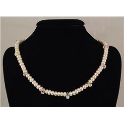 WHITE FRESHWATER PEARL 273.97CTW SEMI-ROUND NECKLACE