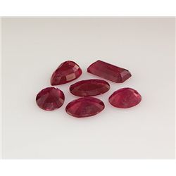 Mix Loose Gemstone Faceted Ruby Corrundum