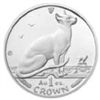 Image 1 : Isle of Man 1992 1 Crown Silver Proof Siamese Cat