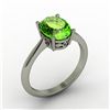 Image 1 : Peridot 2.00 ctw Ring 14kt White Gold
