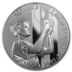 2011-W 9/11 National Medal - PR-69 DCAM PCGS