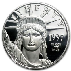 1997-W 1/2 oz Proof Platinum American Eagle PF-70 NGC U