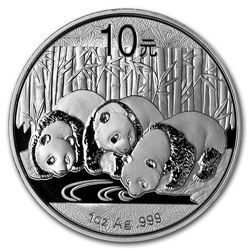 2013 1 oz Silver Chinese Panda (In Capsule)