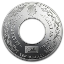 Tokelau 2013 Proof Silver $10 Infinity Snake Ring Coin