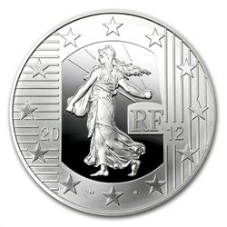 2012 10 Euro Silver Proof The Sower -10th Anniversary o