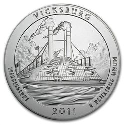 2011-P 5 oz Silver ATB Vicksburg (w/box &amp; CoA)