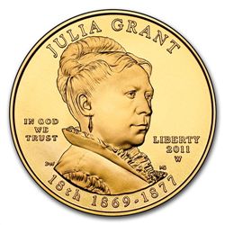 2011-W 1/2 oz Uncirculated Gold Julia Grant (w/Box &amp