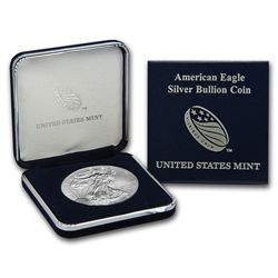 2007-W (Burnished) Silver American Eagle (w/Box & CoA)