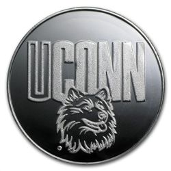 1 oz University of Connecticut Silver Round .999 Fine