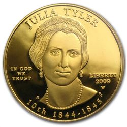 2009-W 1/2 oz Proof Gold Julia Tyler PR-69 PCGS DCAM Fi