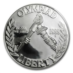 1988-S Olympic $1 Silver Commemorative - PR-70 DCAM PCG