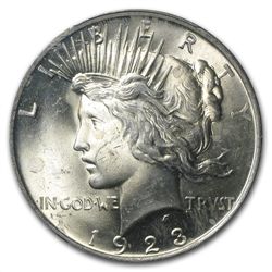 1922-1925 Peace Silver Dollars - MS-62 PCGS