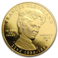 2012-W 1/2 oz Frances Cleveland - 1st Term PCGS PR-70DC