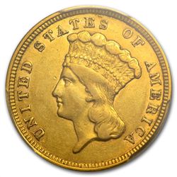1854 $3 Gold Princess - XF-45 PCGS