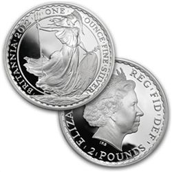 2012 4-coin Silver Britannia Set - Proof (w/box &amp; C