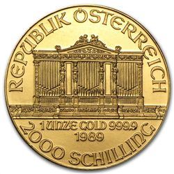 1989 1 oz Gold Austrian Philharmonic