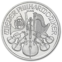 2010 1 oz Silver Austrian Philharmonic (Brilliant Uncir