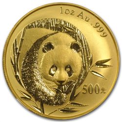 2003 1 oz Gold Chinese Panda MS-69 NGC