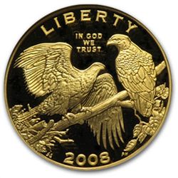 2008-W Bald Eagle - $5 Gold Commemorative - PF-70 UCAM