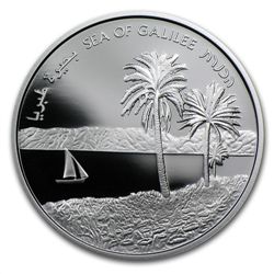 2012 Israel Sea of Galilee Silver 1 NIS Proof-like Coin