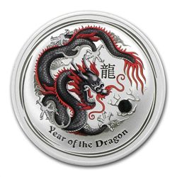2012 1 oz Silver Black Dragon (Berlin Coin Show Special