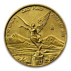 2002 1/10 oz Gold Mexican Libertad (Brilliant Uncircula