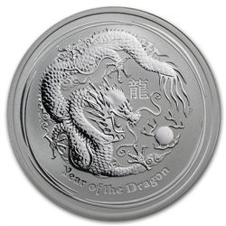 2012 1/2 oz Silver Australian Lunar Year of the Dragon