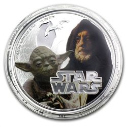 2011 Star Wars 1oz Silver PF-70 UCAM NGC - Yoda &amp; O