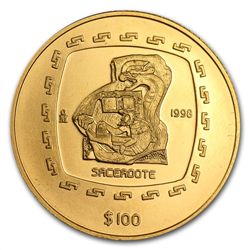 1998 Mexico 100 Pesos Gold Sacerdote