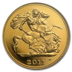 Great Britain 2011 Gold 1/2 Sovereign PR-69DCAM PCGS 1s